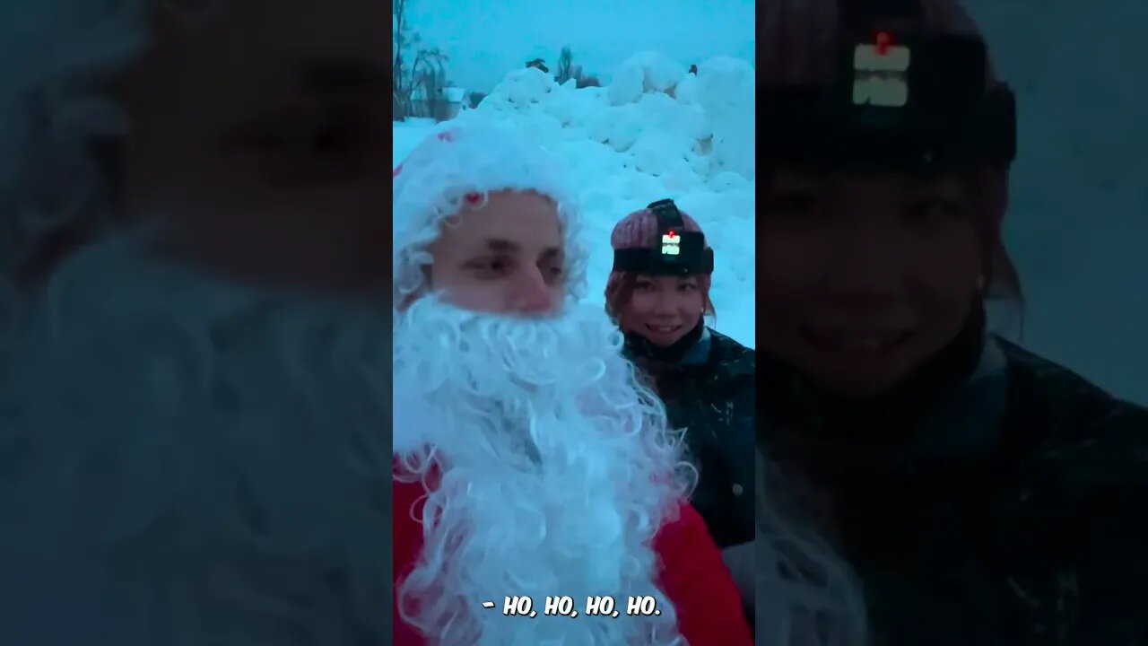 A Sled Ride with Reindeer and a Tasty Reindeer Lunch #shorts