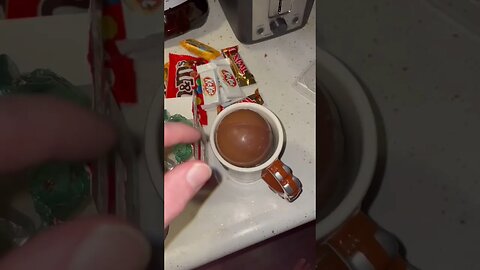 ASMR Hot Chocolate Bomb😍 #shorts