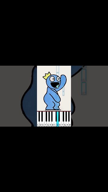 Happy Happy Happy Song (Rainbow Friends Meme) - Octave Piano Tutorial