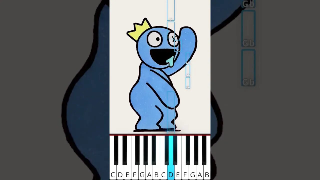 Happy Happy Happy Song (Rainbow Friends Meme) - Octave Piano Tutorial