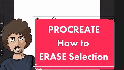 How to DELETE what you selected in Procreate