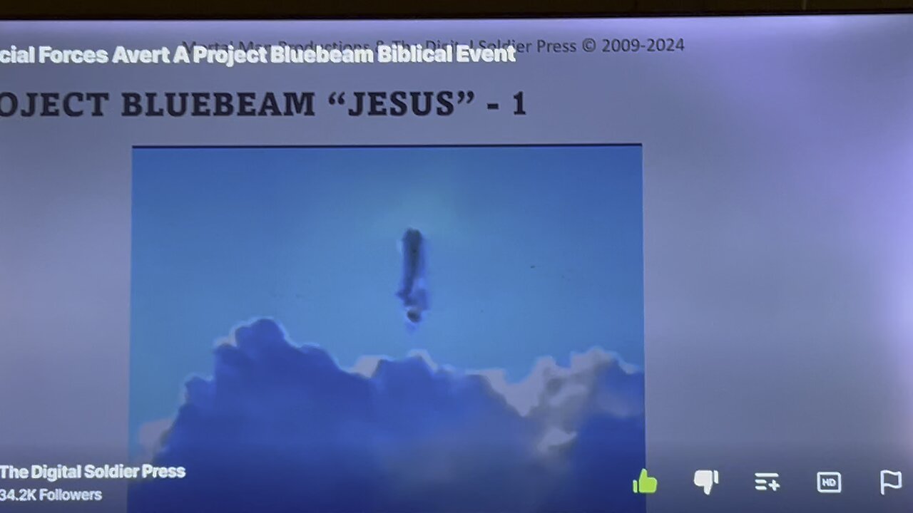 Project blue beam caught.