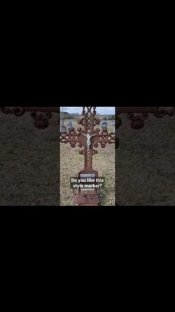 Do you like the metal markers? #question #metal #grave #monument #history #catholic