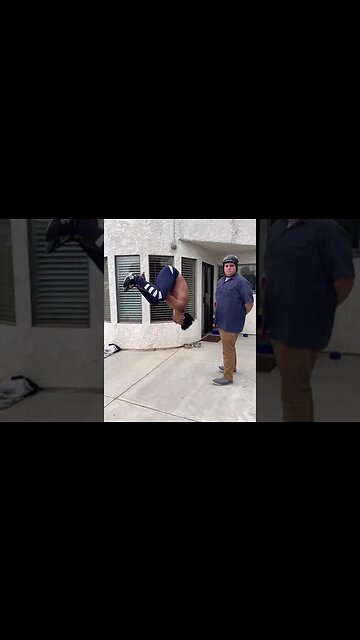 Using my friend as a human wall