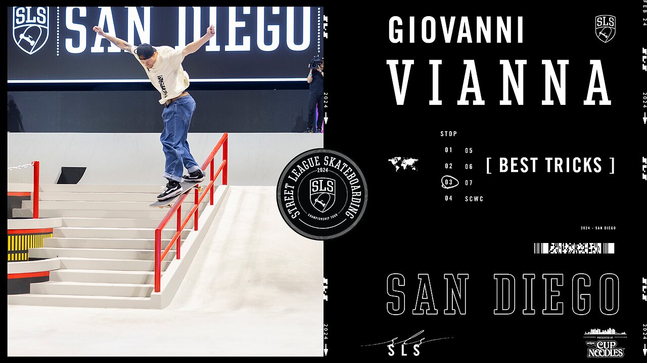 Giovanni Vianna 2nd Place SLS San Diego | Best Tricks