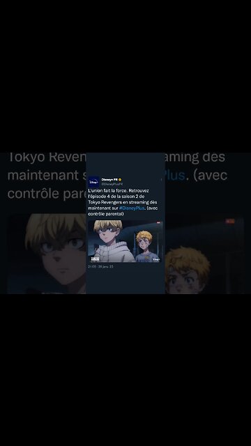 Retrouvez l'épisode 4 de la saison 2 de Tokyo Revengers en streaming sur #DisneyPlus.