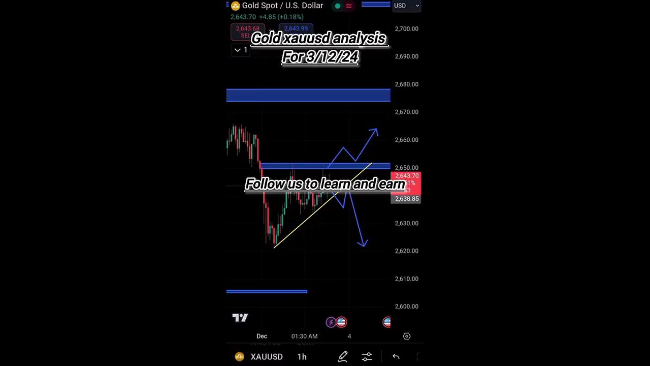 gold xauusd analysis for today 3-12-24