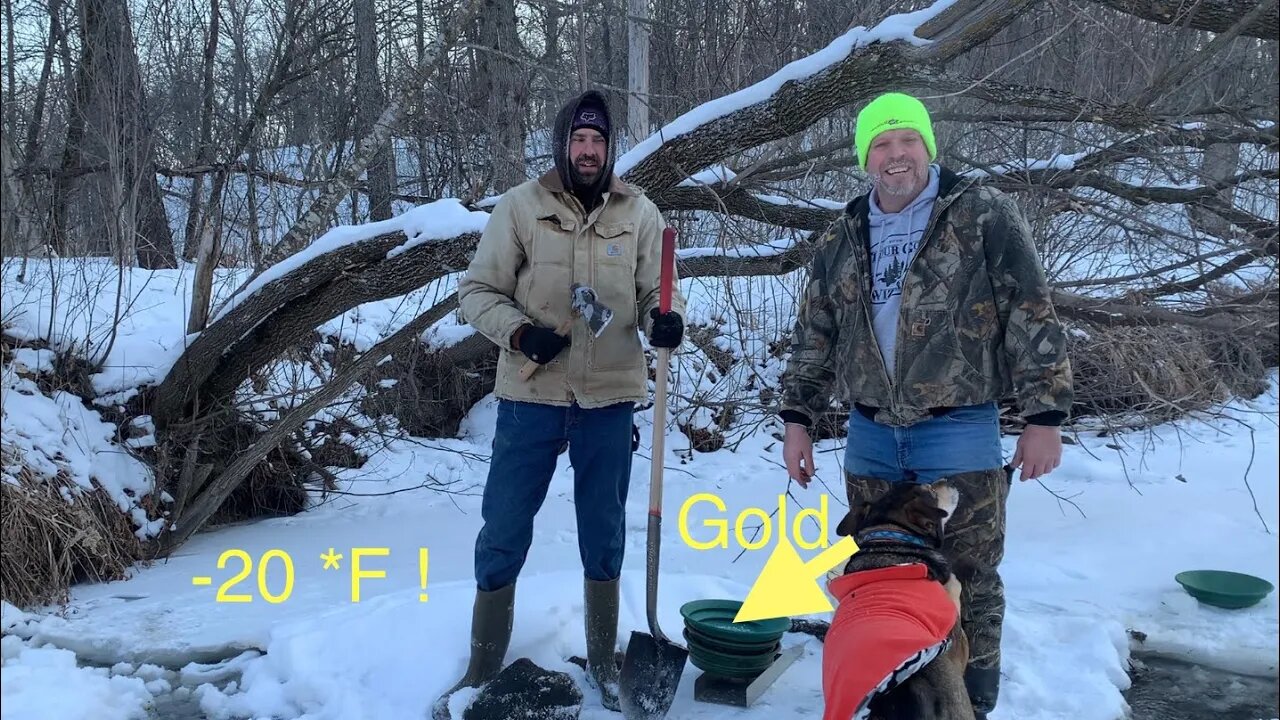 Gold mining negative 20 degrees !!! #grassrootsmining
