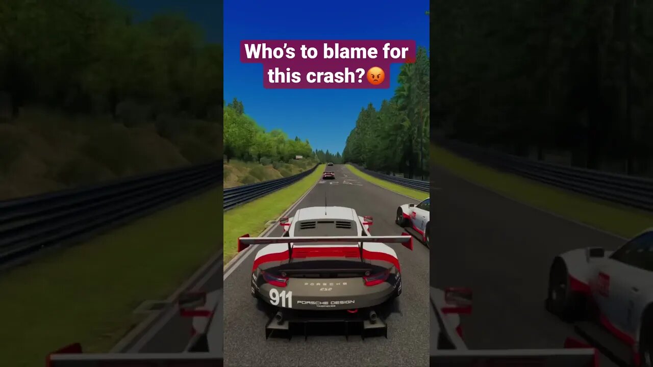 Porsche 911 RSR Crash On Nurburgring! #assettocorsa #forzahorizon5 #drift #racing #simracing #f1