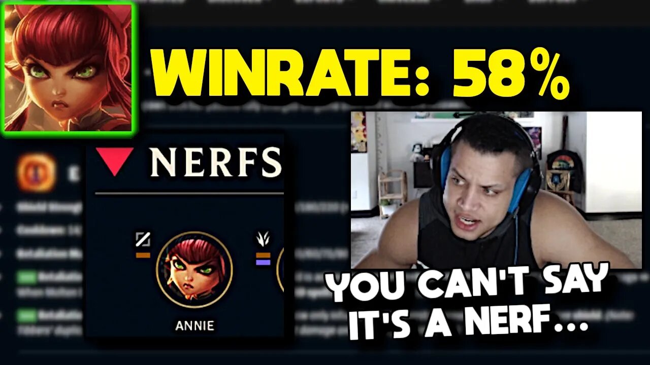 Tyler1 Reacts to HUGE Annie Buffs in Patch 13.3