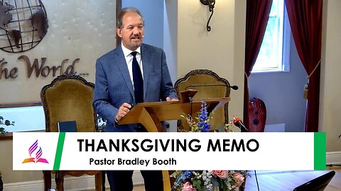 Thanksgiving Memo - 11/30/24