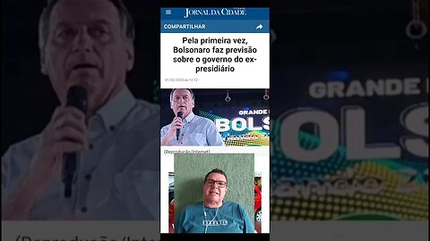 Bolsonaro mandou um recado a respeito do governo do marido da mulher que curte o Bob Marley.