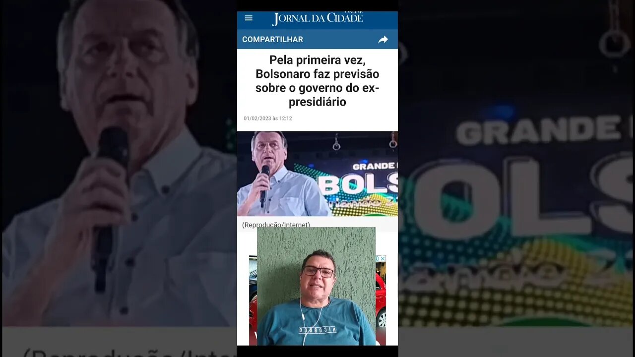 Bolsonaro mandou um recado a respeito do governo do marido da mulher que curte o Bob Marley.