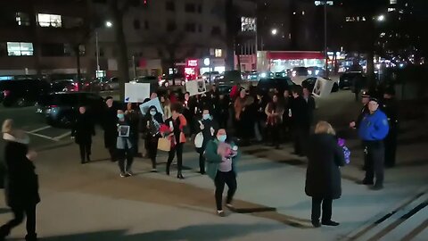 The #JusticeforTyreNichols #JusticeForTyre #TyreNichols Vigil outside Queens Borough Hall. 1/30/23