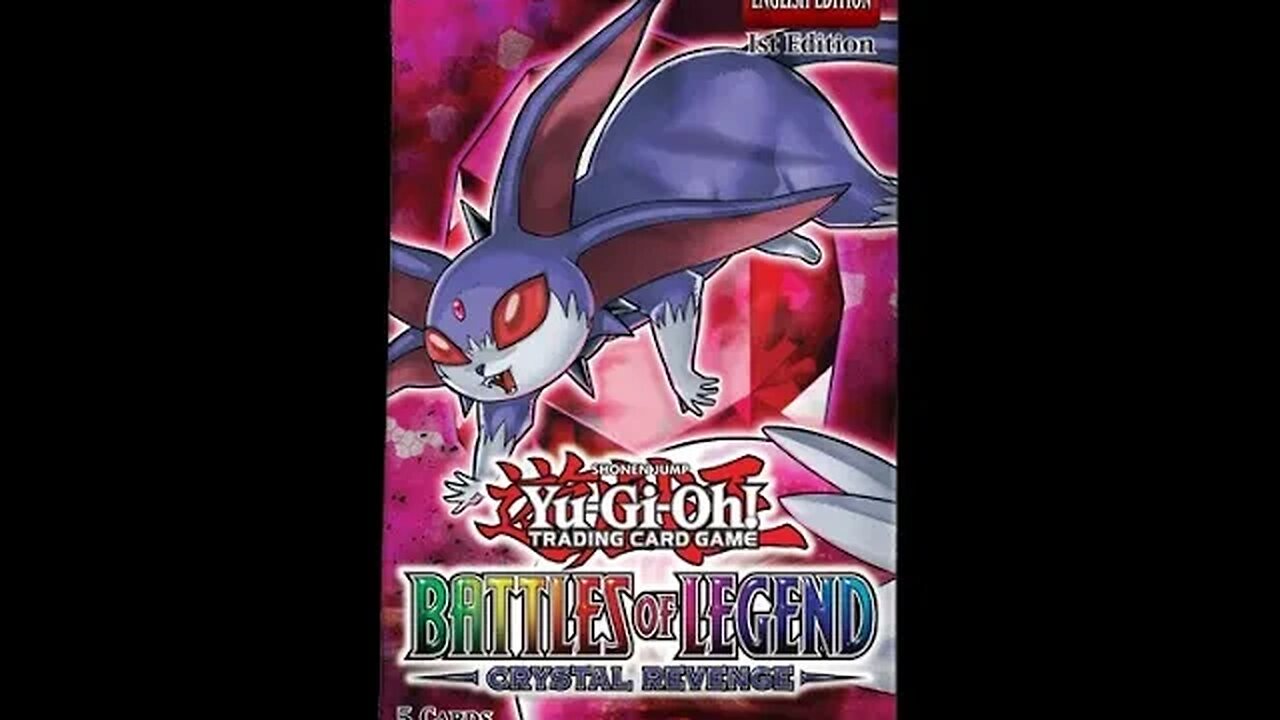 Opening a box of Yugioh TCG: Battle of Legends Crystal Revenge