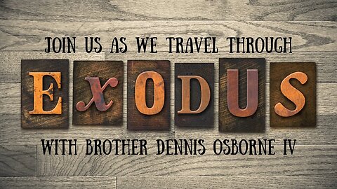 "Traveling Through Exodus" Sunday school (1/29/23)