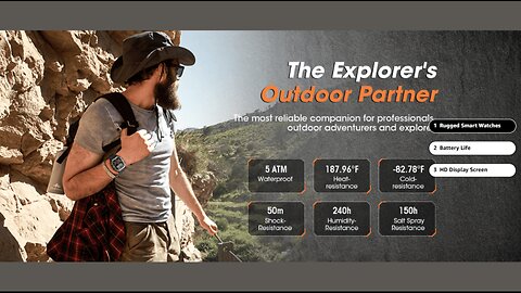 Military Smart Watches for Men Answer and Make Calls 2.02 Fitness Smart Watch for Android and iPhone