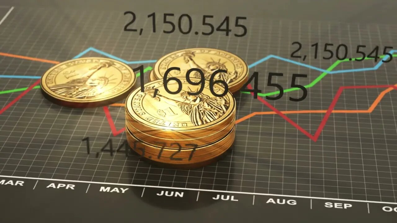 budget business chart investment statistics and report 4k animation seamless loop SBV 312609405 HD