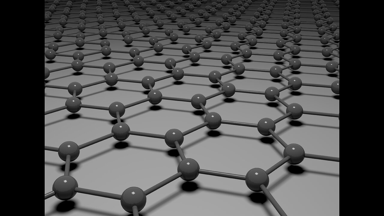 3D Schematic Single-layer Graphene Sheet