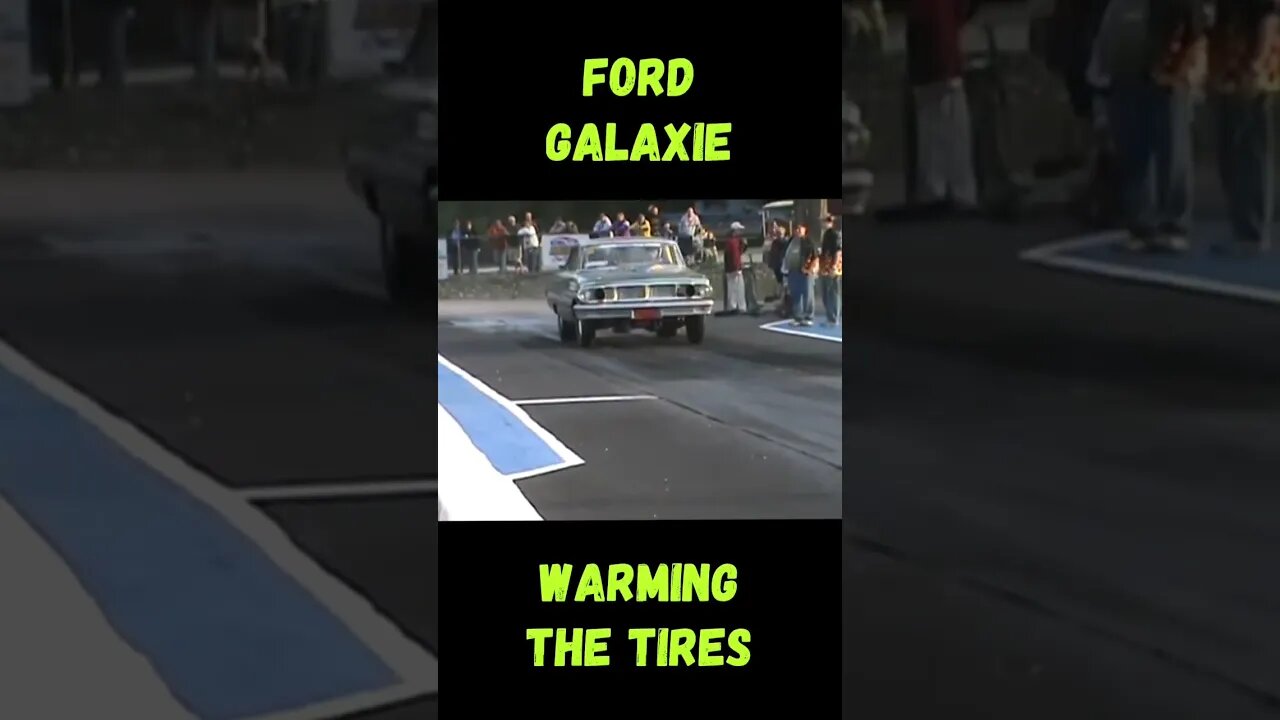 Ford Galaxie Stocker Warming Up The Tires! #shorts