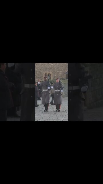 Make way kings guard paratrooper Walks right in to tourist #toweroflondon
