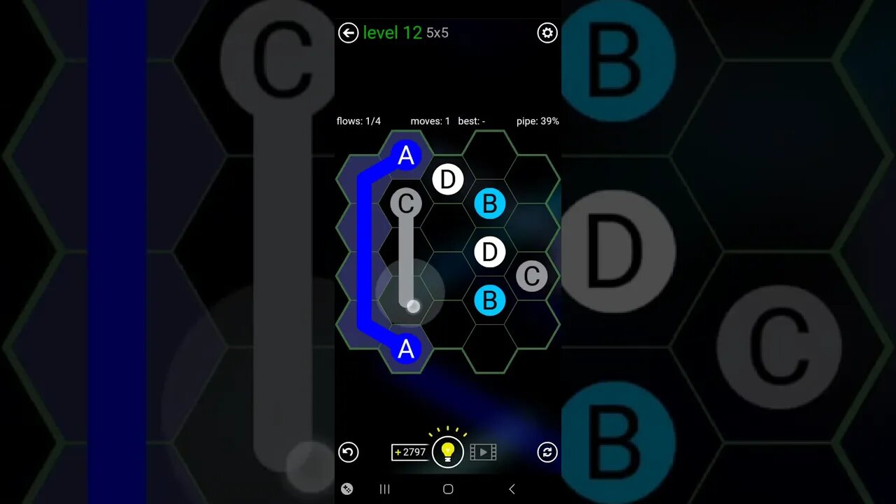 flow free Hexes: easy level 12