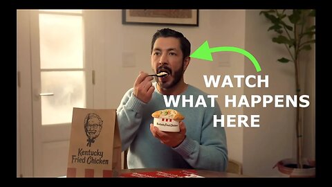 In a KFC commercial?? Can you SEE what's happening HERE?