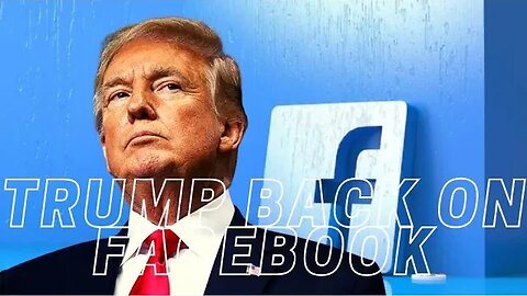 Trump back on facebook