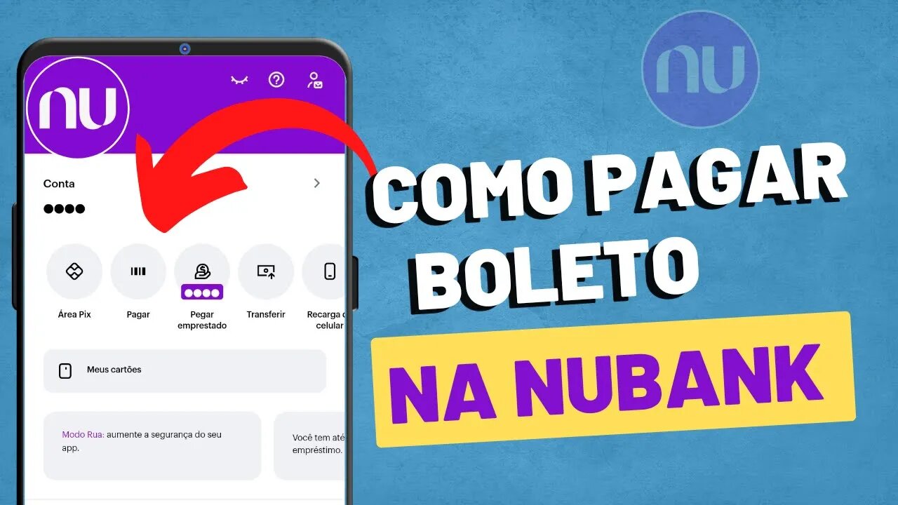 Como PAGAR BOLETO/FATURA pelo Aplicativo da NUBANK