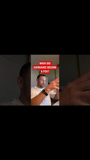 When did IGNORANCE become a point of view?