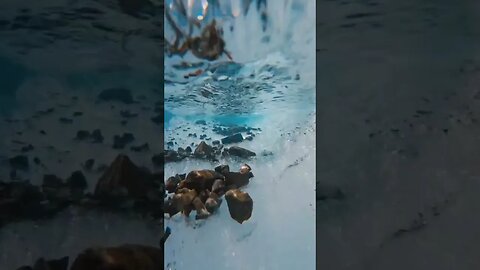 The purest river flowing directly on the glacier