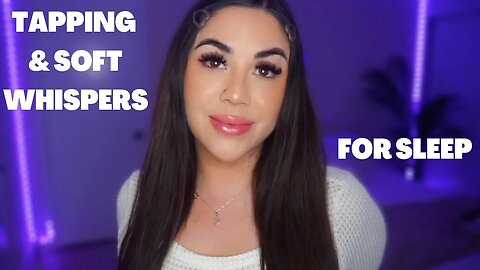 ASMR TAPPING and Whispers for SLEEP - Record Haul 