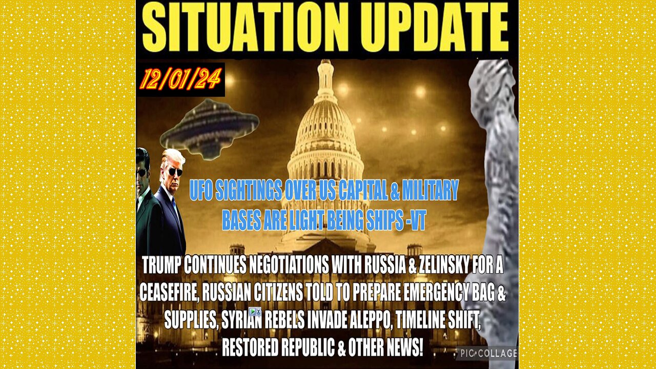 SG Anon. Juan O Savin ~ Situation Update 12/1/24 ~ Restored Republic > Judy Byington- Q+ White Hats