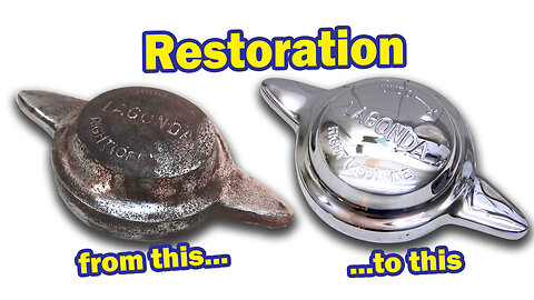 Satisfying Restoration. How to restore the chrome on a 90 year old wheel spinner.