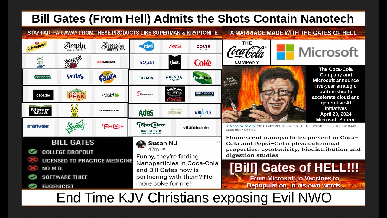 Bill Gates (From Hell) Admits the Shots Contain Nanotech