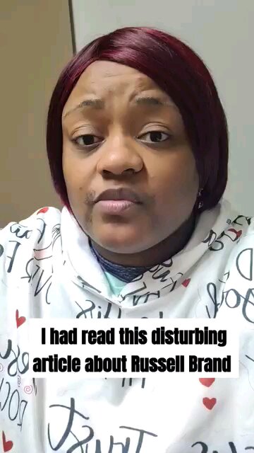 I had read this disturbing article about Russell Brand