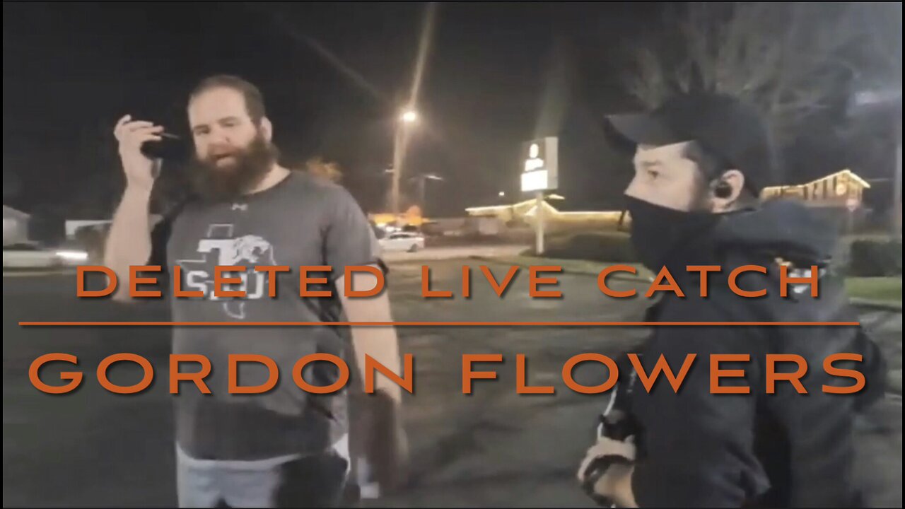 Alex Rosen aka Gordon Flowers rips predators mask off & smashes his eggs DELETED LIVE CATCH