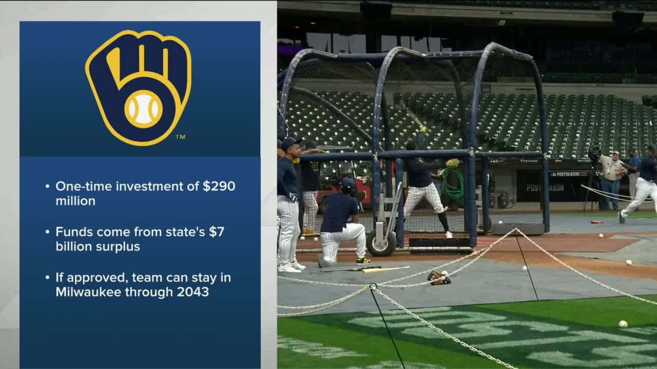 Gov. Evers wants $290 million to help maintain Brewers stadium
