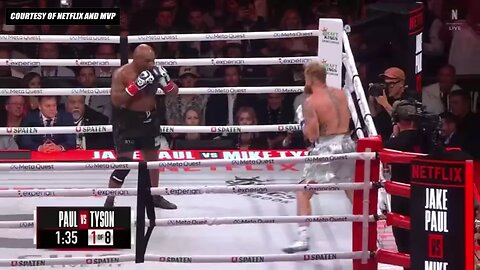 Jake paul vs mike Tyson fight Highlights 🥊🥊 espn RINGSIDE