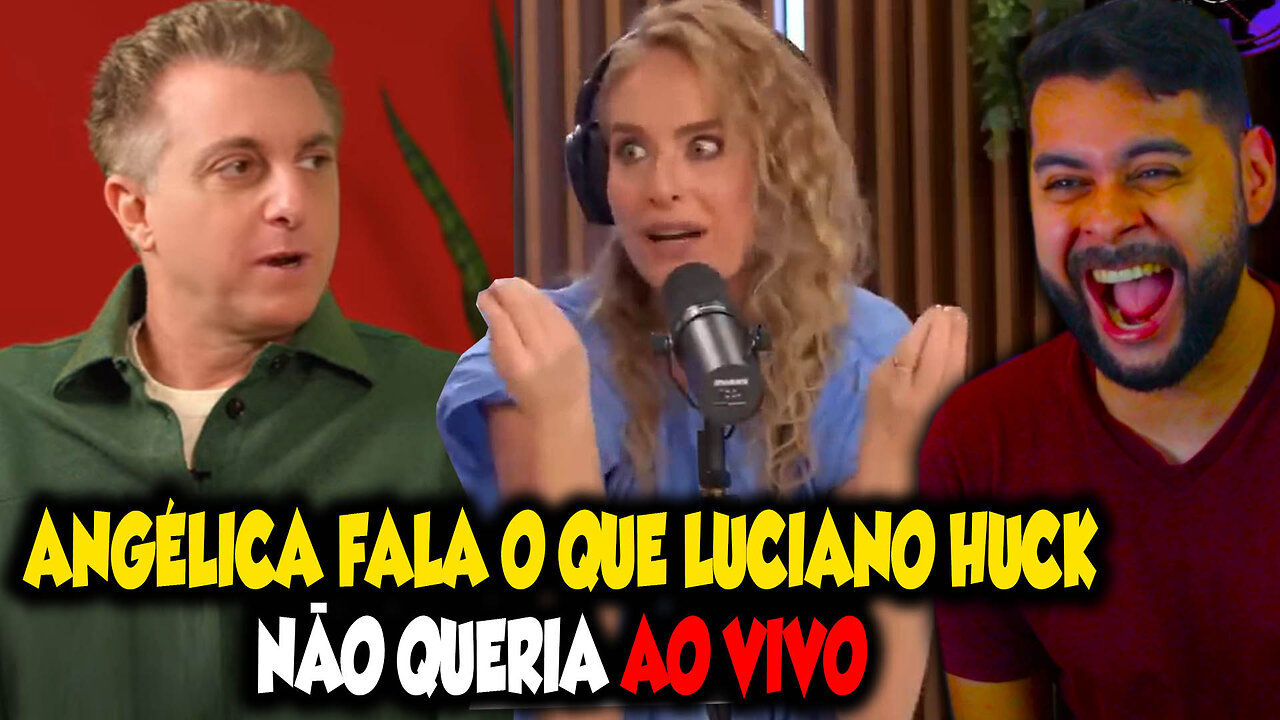 ANGÉLICA FALA O QUE LUCIANO HUCK NÃO QUERIA, AO VIVO
