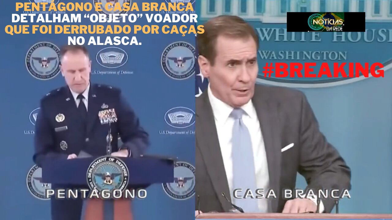 Pentágono e Casa Branca detalham “objeto” voador que foi derrubado por caças no Alasca.