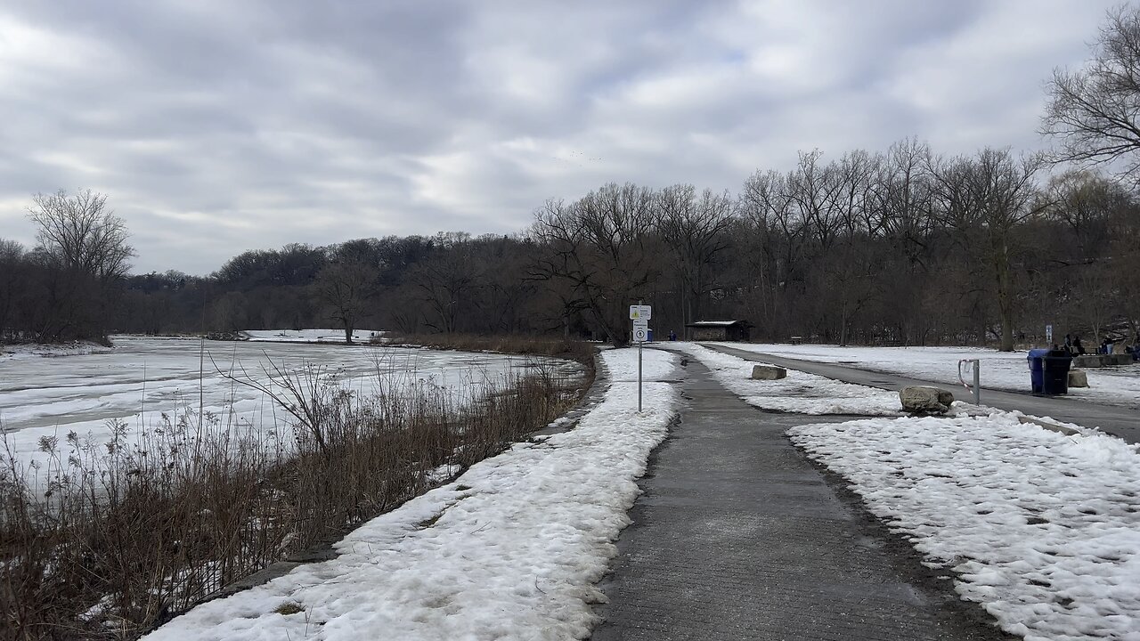 Humber River Old Mill frozen