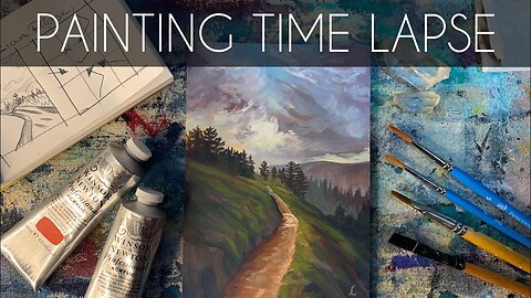 Russian Ridge Time Lapse Painting