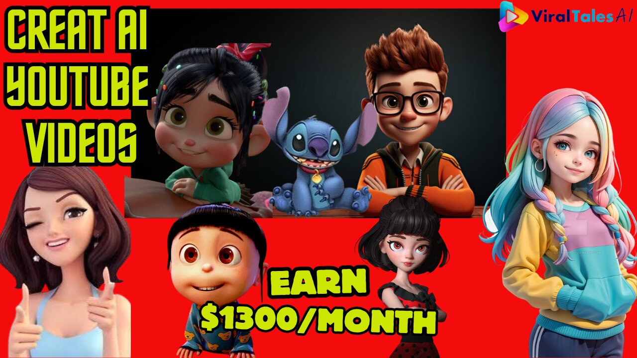 Creates UNLIMITED YouTube Kids Story Videos In Minutes Earn $1300/day