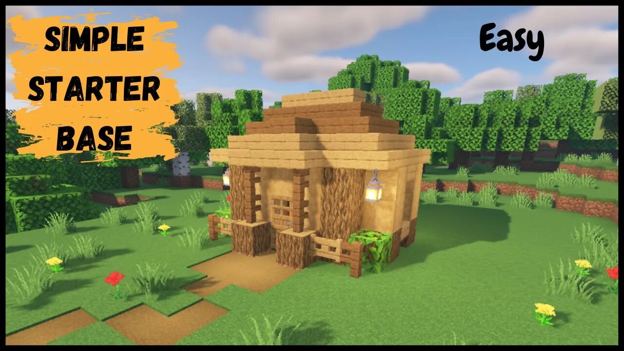 How to Build a Starter Base in Minecraft || Minecraft House Tutorial