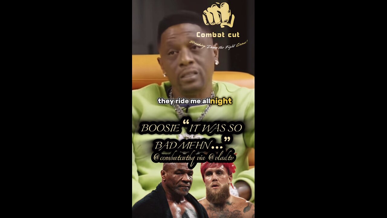 Boosie Reacts to Mike Tyson's Loss Versus Jake Paul