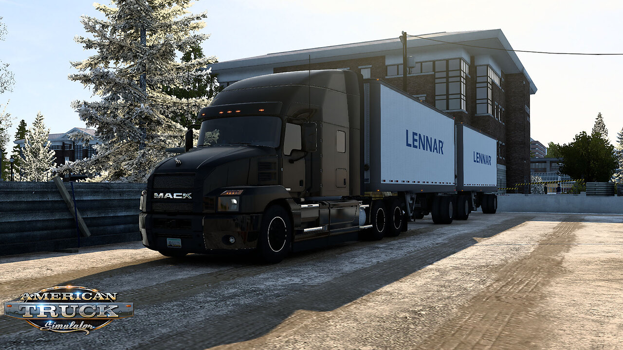 ATS | Mack Anthem | Bozeman MT to Laurel MT | IBC Containers 21,577lb