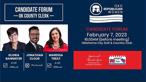 OKCRWC County Clerk Candidate Forum 2-7-2023