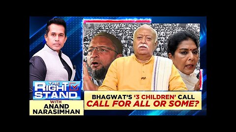 RSS Chief Mohan Bhagwat Population Remarks Row | #therightstand With Anand Narasimhan | News18