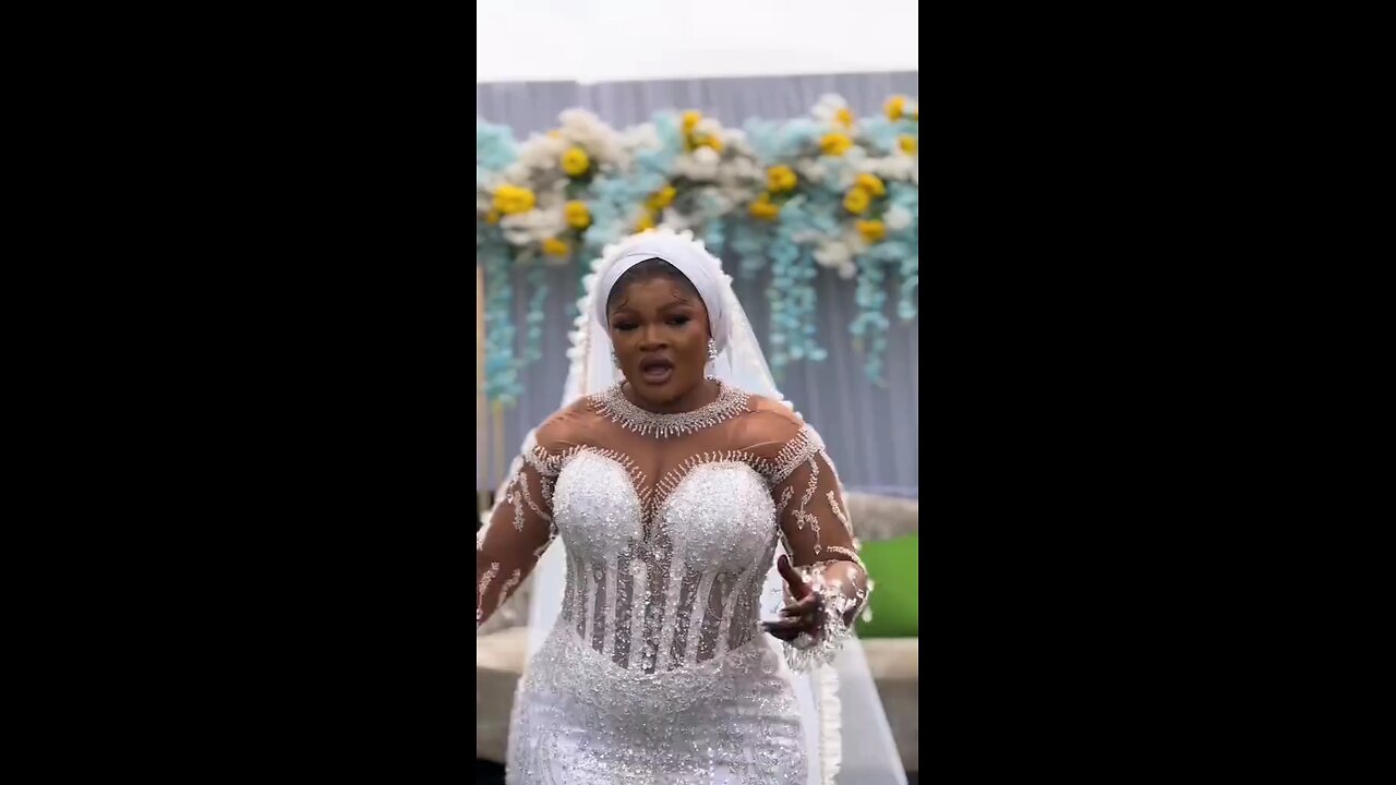 The bride radiating in her element.
